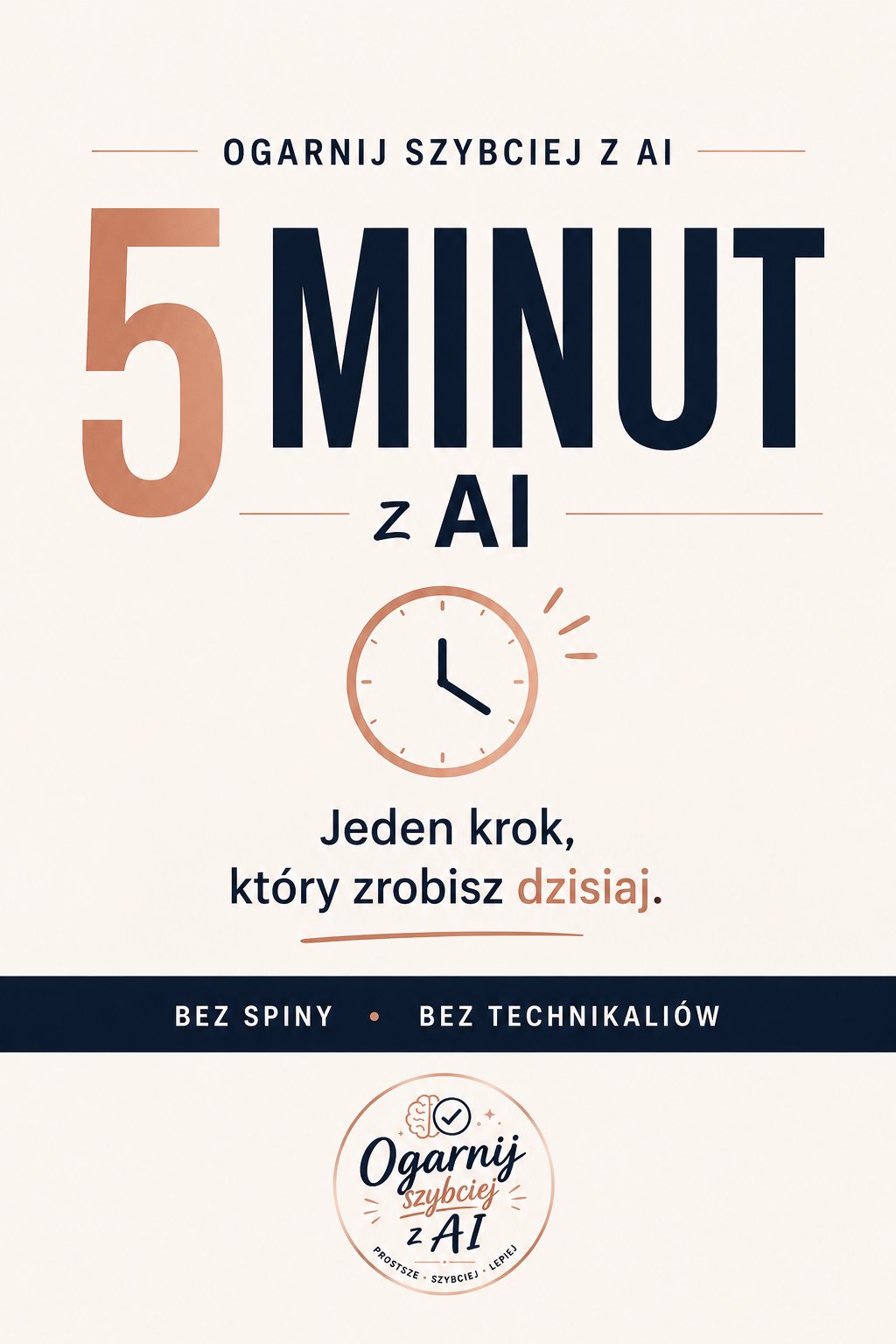Okładka PDF: 5 minut z AI